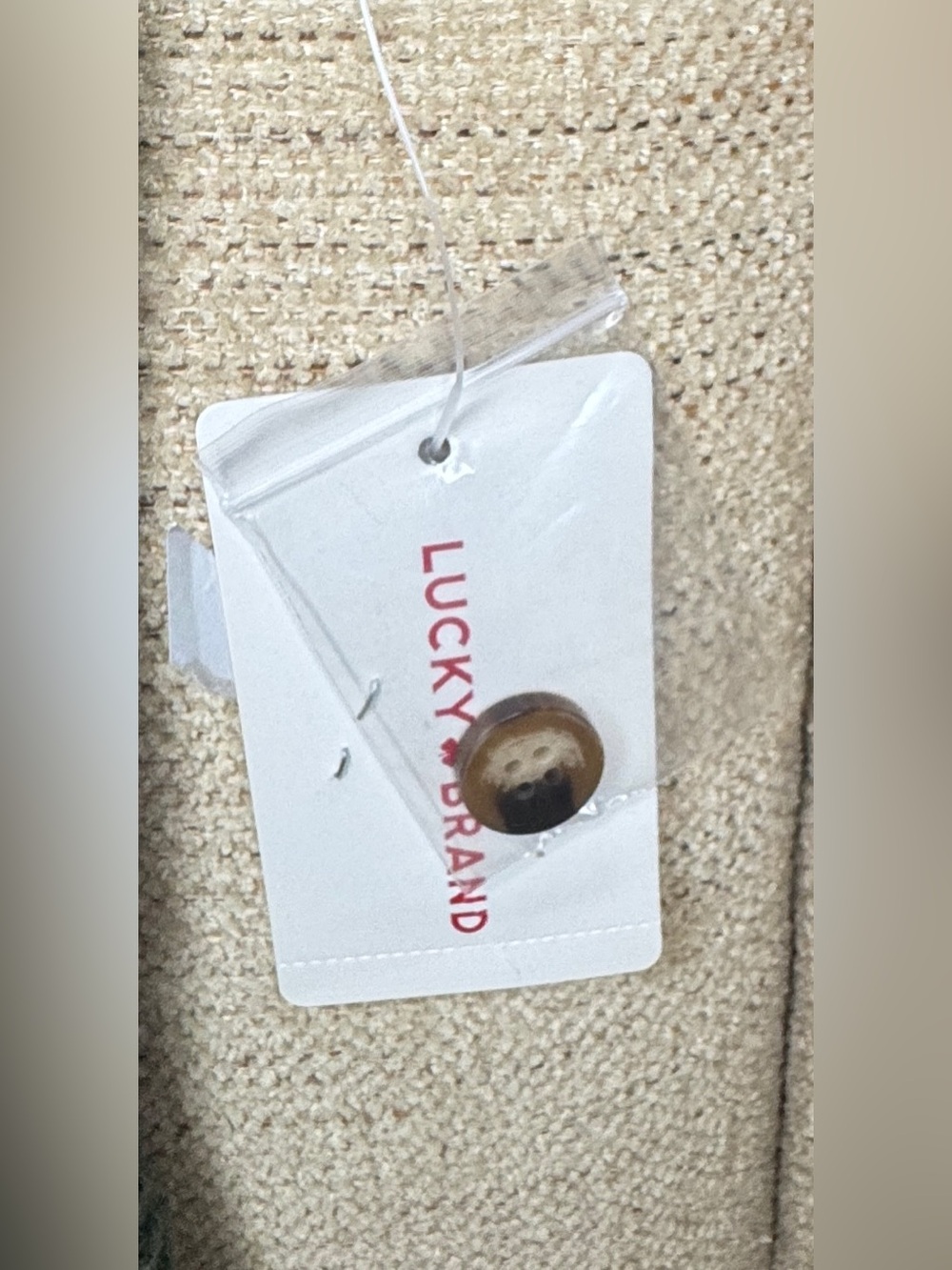 NWOT Lucky Brand Stripe Button Front Sweater - Picture 15 of 16